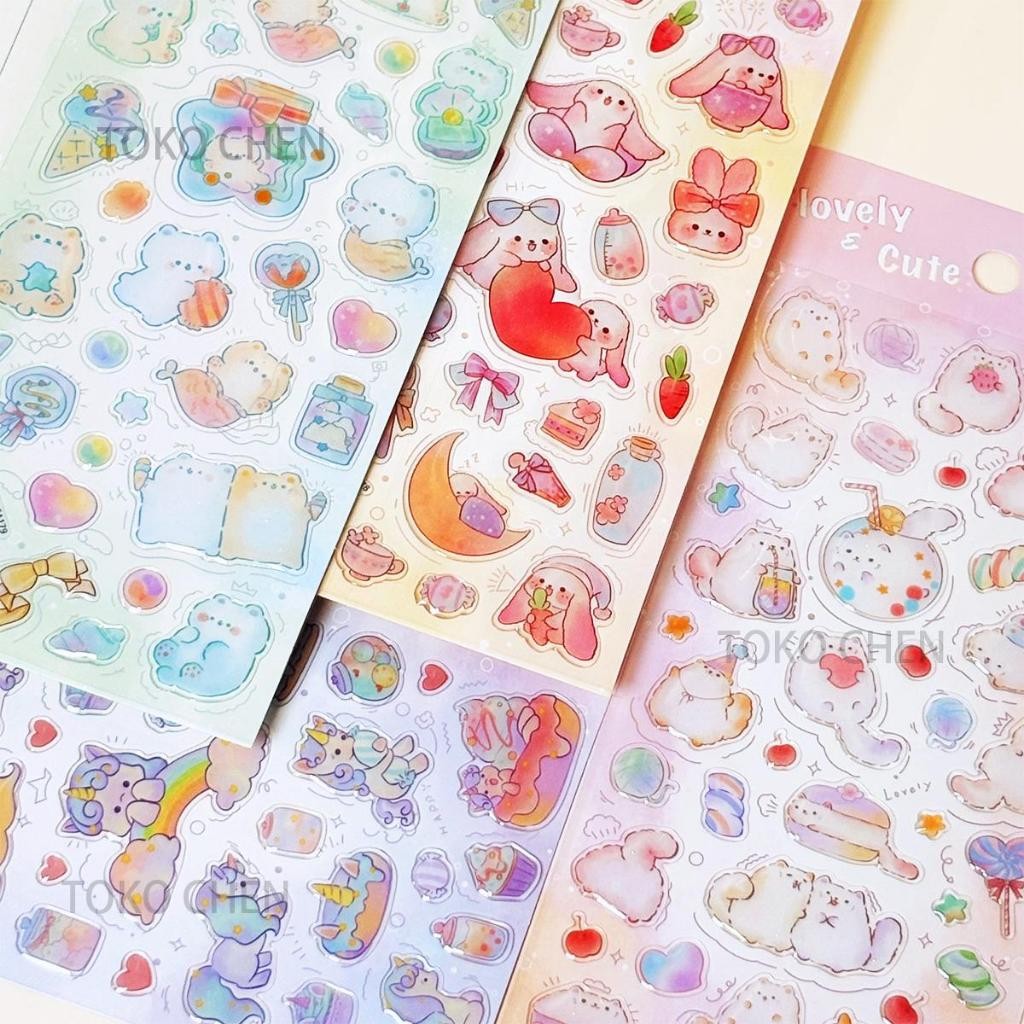 

Sticker sheet berry stickie aesthetic untuk dekorasi scrapbook, deco pola, journaling, phonecase, headphone, stiker aesthetic lucu pink