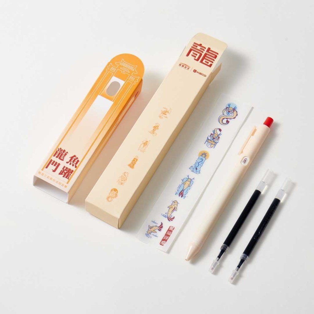 

1CLICK2BUY Kaco Pena Pulpen Gel Small Window Pattern Quick Dry Black Ink 1 PCS - K1053