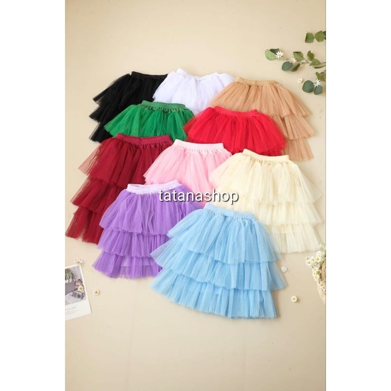 

DC_ Sophia Rok Tutu Anak Perempuan 3 Layer Tille Lembut