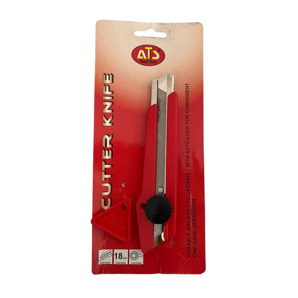 

ATS Cutter Knife 18mm / Pisau Serbaguna 18 mm Auto-Lock