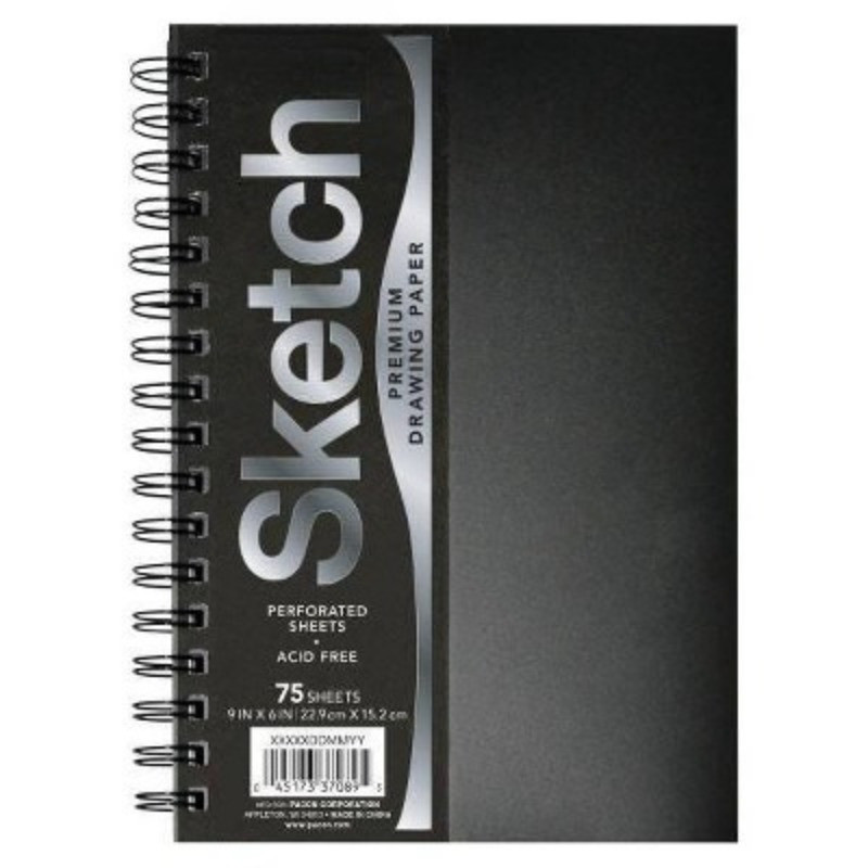

Sketch Paper: Double Bound, Flexible Cover, 75 Pages, Acid Free, Blank Notebook for All Ages