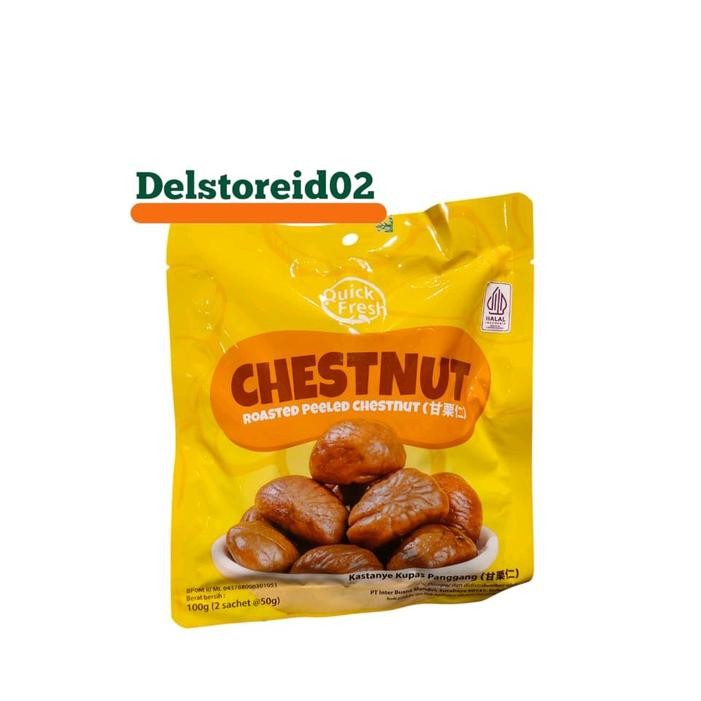 

Quick fresh chestnut toasted peeled chestnut (kastanye kupas panggang) 100gr