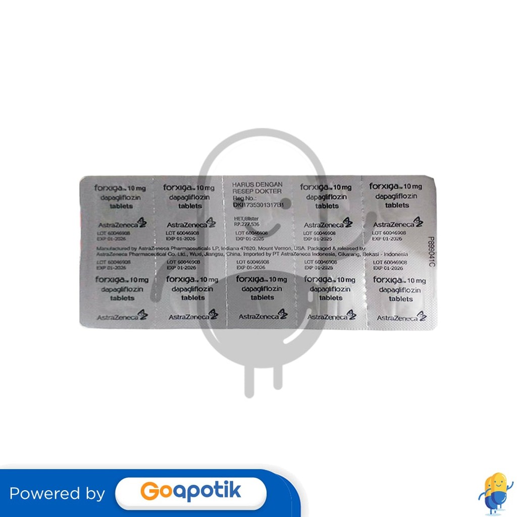 Forxiga 10 Mg Strip 10 Tablet