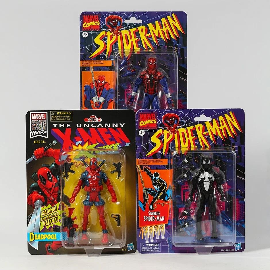 Spider-Man Retro Marvel Legends Ben Reilly / Symbiote Spiderman 6-Inch Action Figure