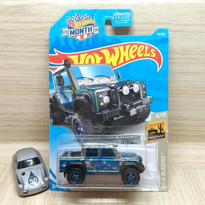 SLK99 hot wheels15 land rover defender double cab zamac BB