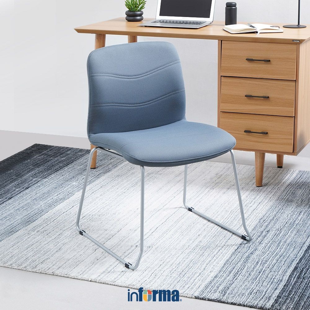 Informa Sunon Rachel Kursi Tamu Kantor Serbaguna - Abu-Abu Visitor Chair Client Furniture Indoor Kan