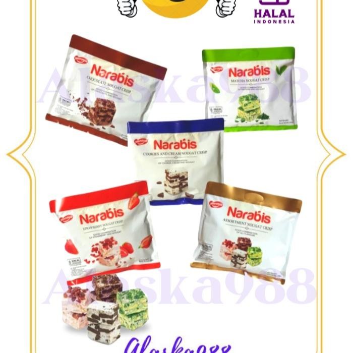 

Naraya Narabis Nougat Crisp / Naraya Nougat / Narabis / Biskuit Nougat / Biksuit Sandwich / Naraya