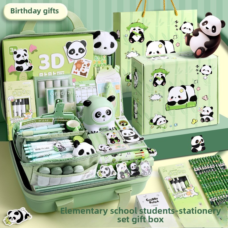 

Panda Stationery Set, children's gift box, birthday gift for primary school students, school supplies Gift pack