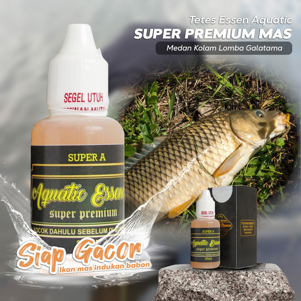 Aquatic Super Premium Essen Ikan Mas Indukan Babon Galatama Babon Masteran 30ml