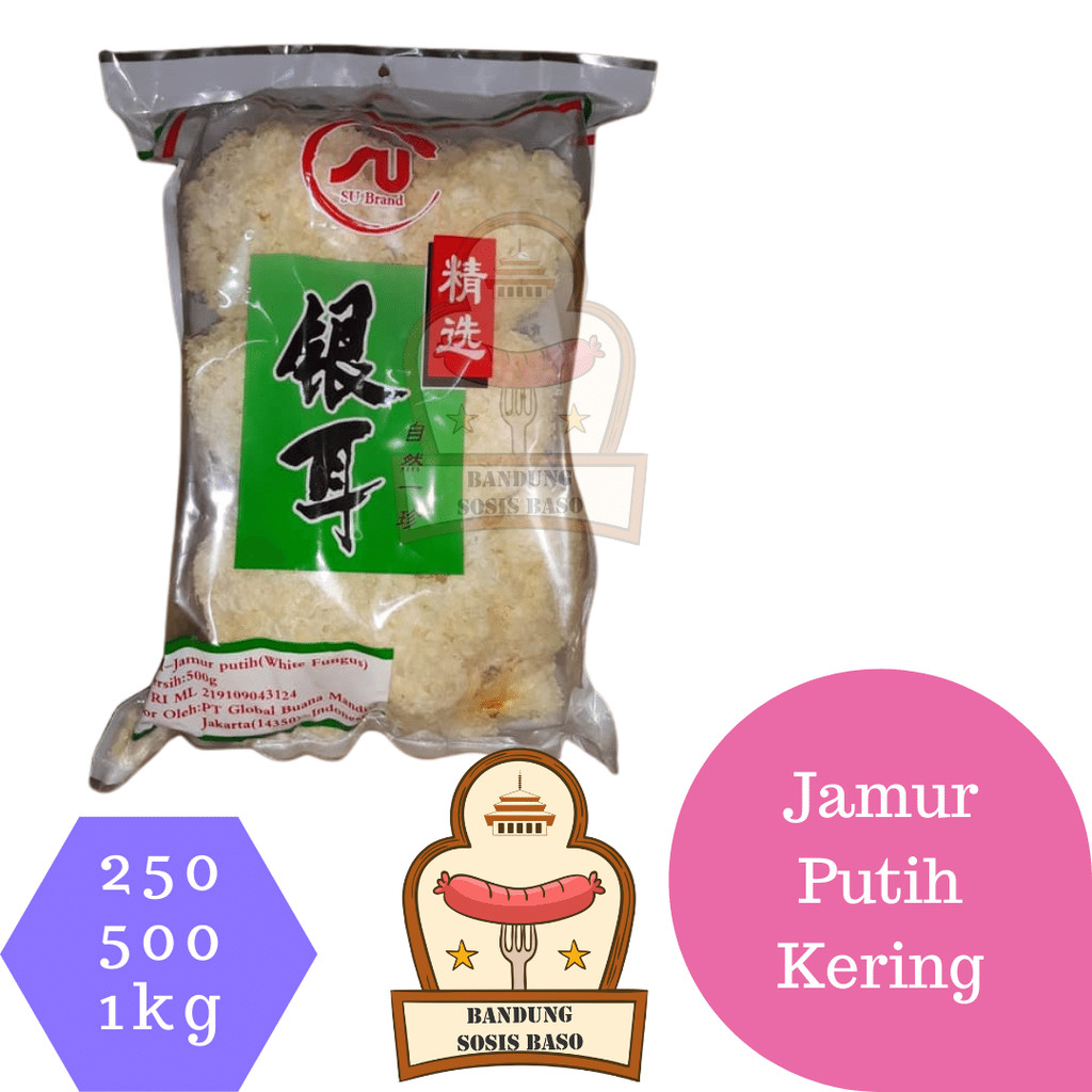 

Jamur Salju Putih Kering 500gr - Kualitas Premium untuk Dessert & Masakan Sehat