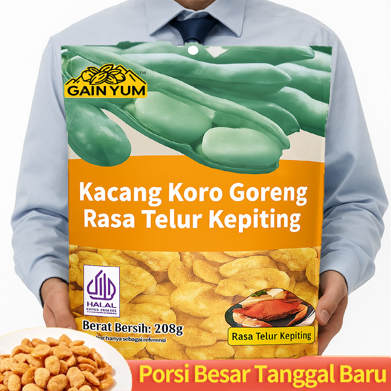 

Kacang Koro Rasa Telur Kepiting 208g