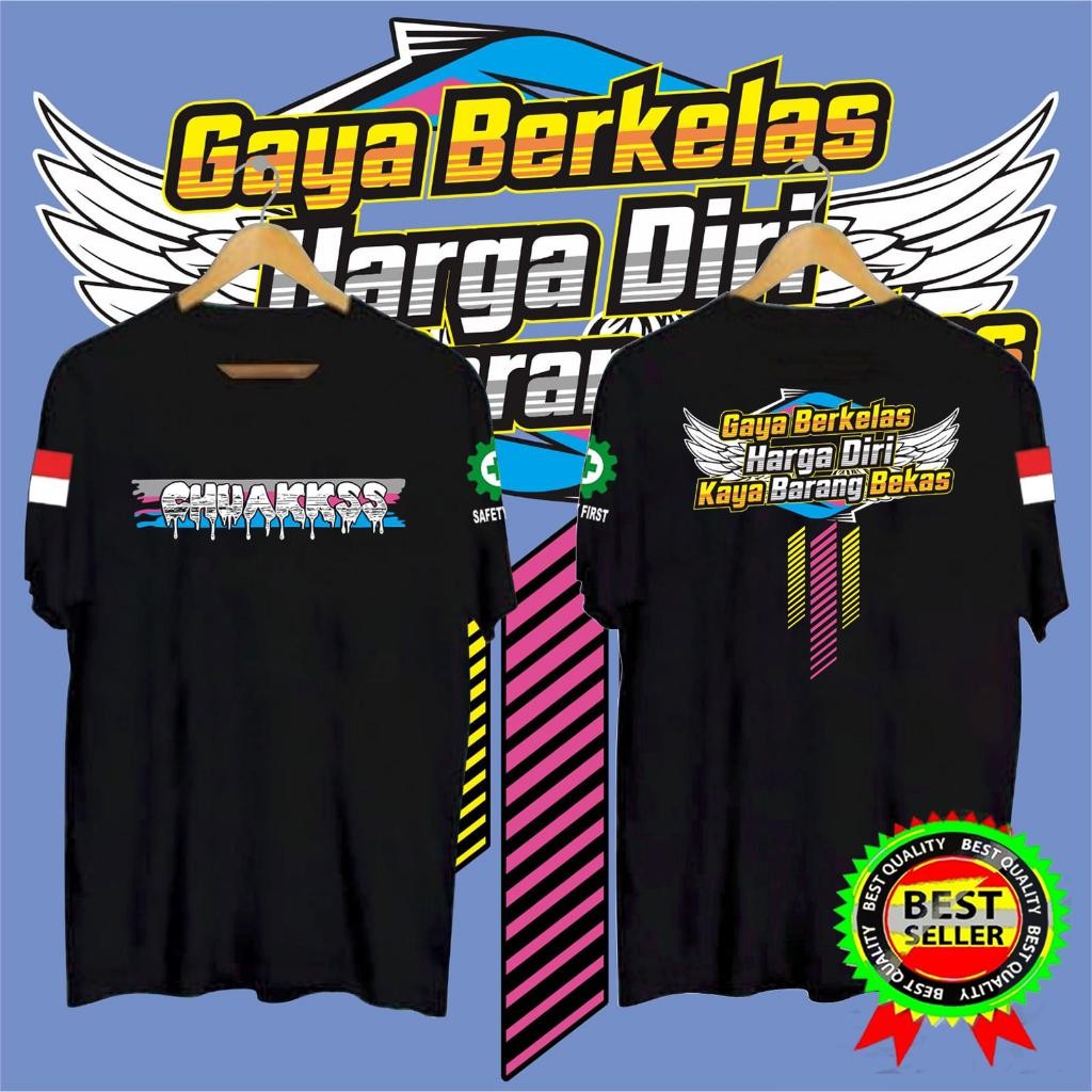 KAOS PRIA CHUAKKSS GAYA BERKELAS HARGA DIRI KAYA BARANG BEKAS | SIMPLE, DINAMIS, DAN MEMBERIKAN KESA