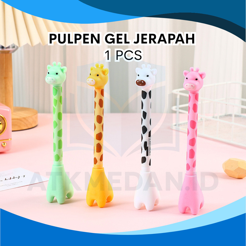 

(JERAPAH) PULPEN GEL KARAKTER MOTIF JERAPAH FANCY PER PCS