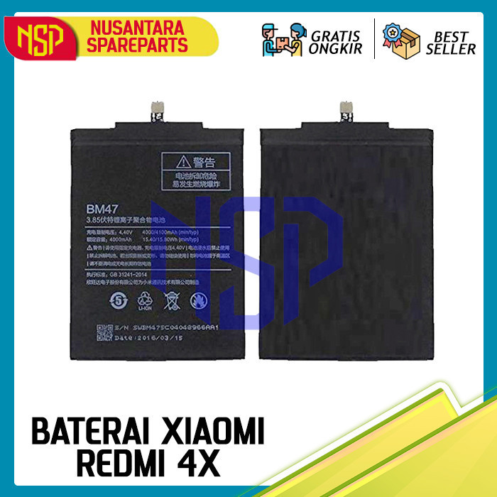 BATERAI XIAOMI REDMI 4X ORIGINAL