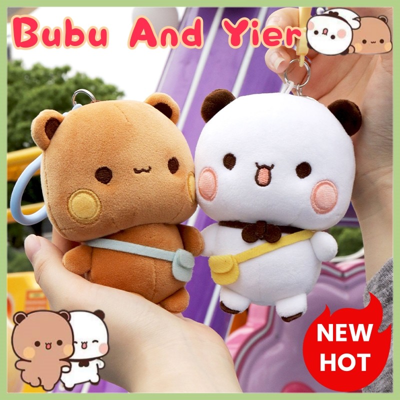 

New Original Panda Bubu And Yier Pendant Dolls Cute Cartoon Panda Bear Doll Key Chain Backpack Pendant Cute Pendant Couple Gifts