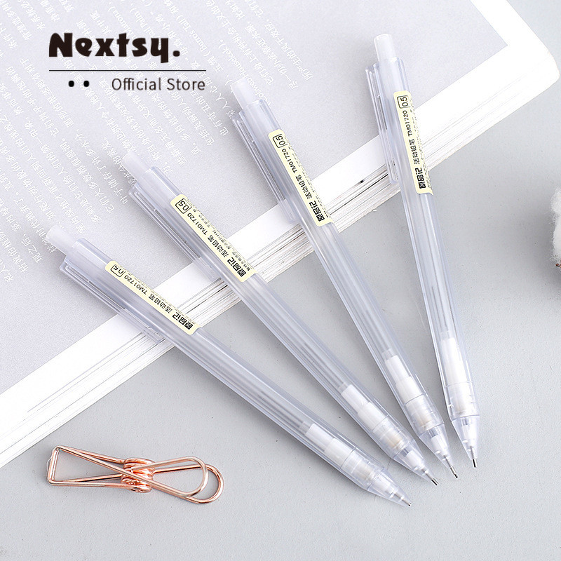 

Nextsy Pensil Mekanik Transparan 0.5mm 0.7mm Alat Tulis Siswa