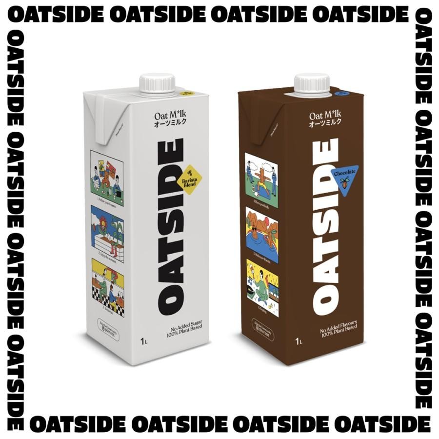 

Oatside Oat Milk 1L Susu Oat Gandum Variant Barista Blend / Chocolate