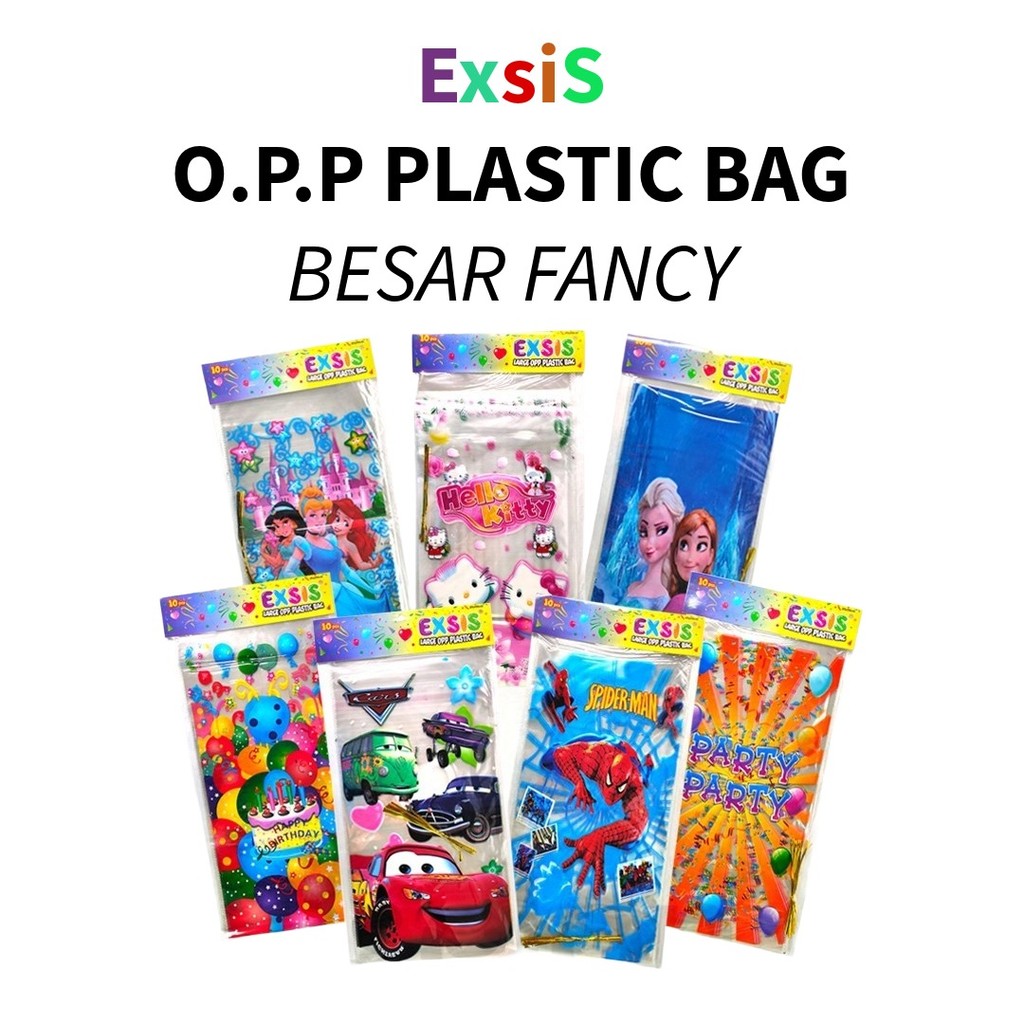 

❤️️10pcs OPP plastik bingkisan 27*56.5cm BESAR/goodie bag/ plastik snack / OPP Plastic Bag EXSIS BESAR❤️️