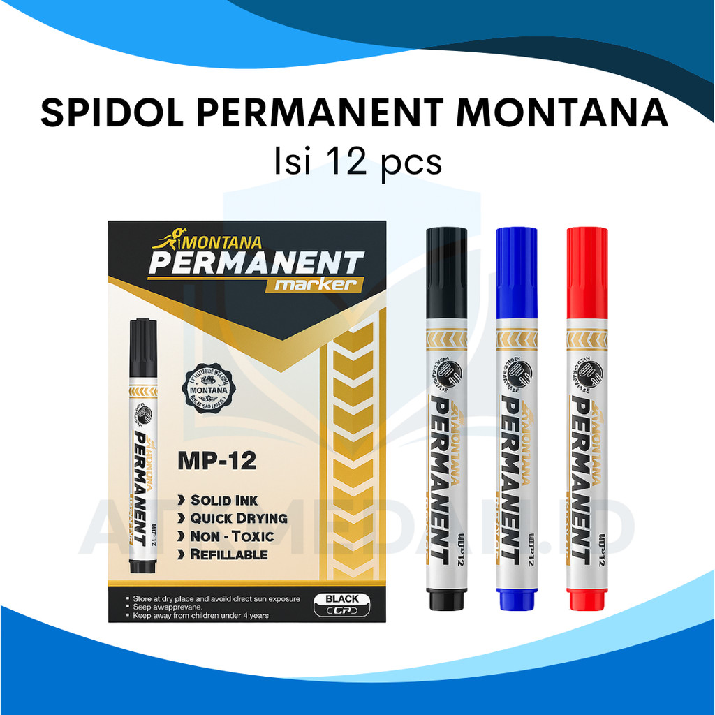 

SPIDOL MONTANA MP-12 PERMANENT PER BOX ISI 12PCS