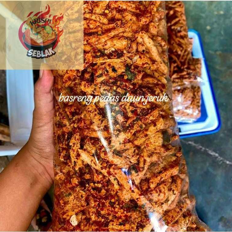 

(Seblak krispi) basreng pedas daun jeruk bumbu melimpah/basreng original daun jeruk isi 1kg 500gr 250gr