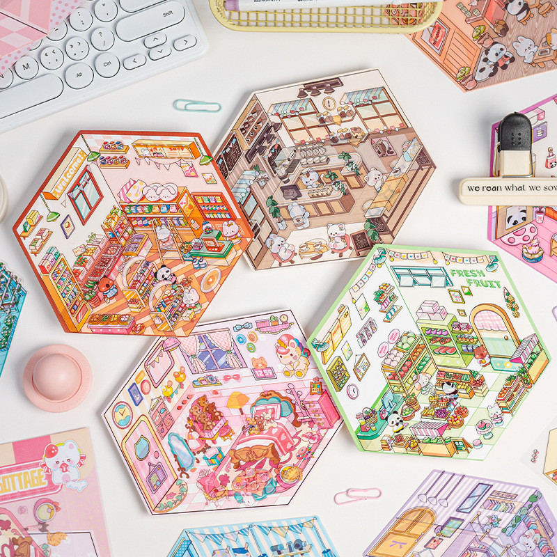 

[READY STOCK] Sticker LANDSCAPE DIY Korea 3D | 3D Satisfying Decoration Landscaping