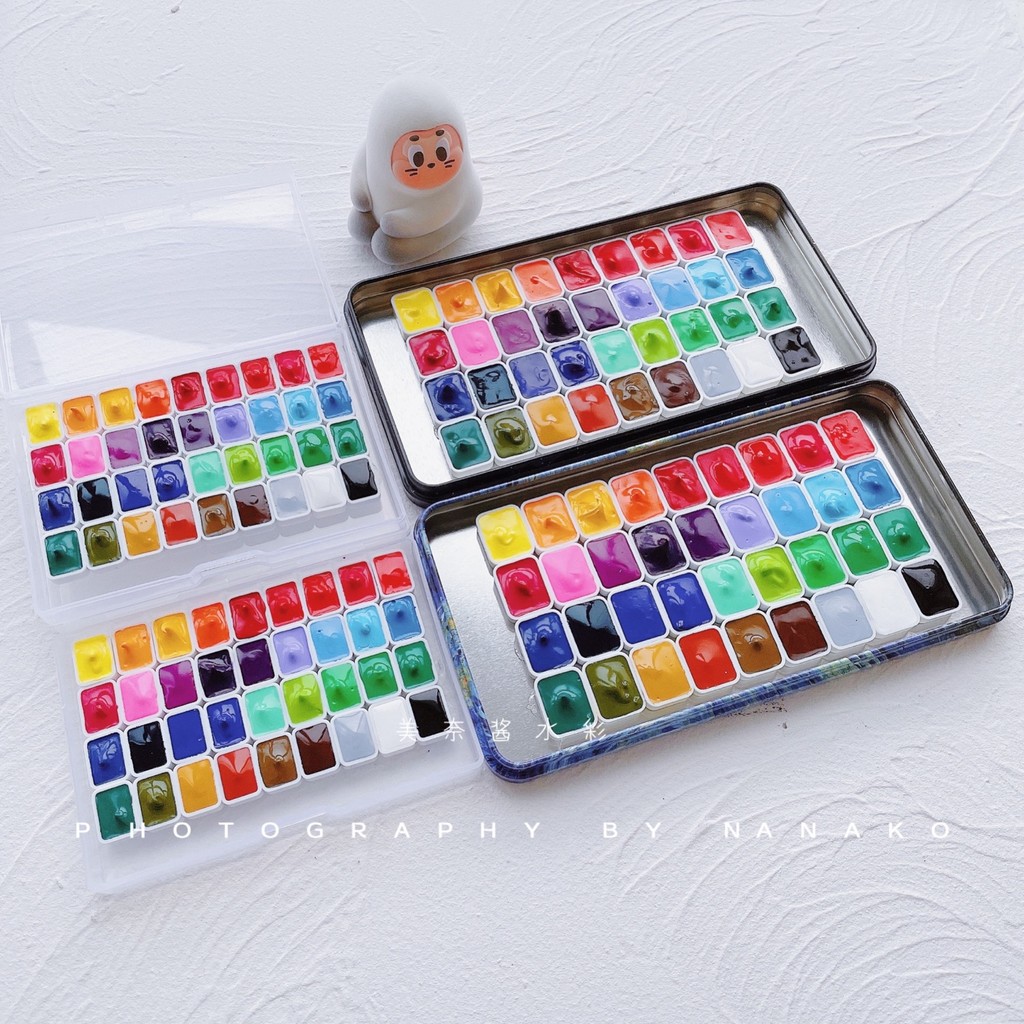 

Nicker Gouache Paint 24 /36 Color Opaque Watercolor 0.5ml/2ml Advertising Design Illustration Professional Drawing Art Supplies