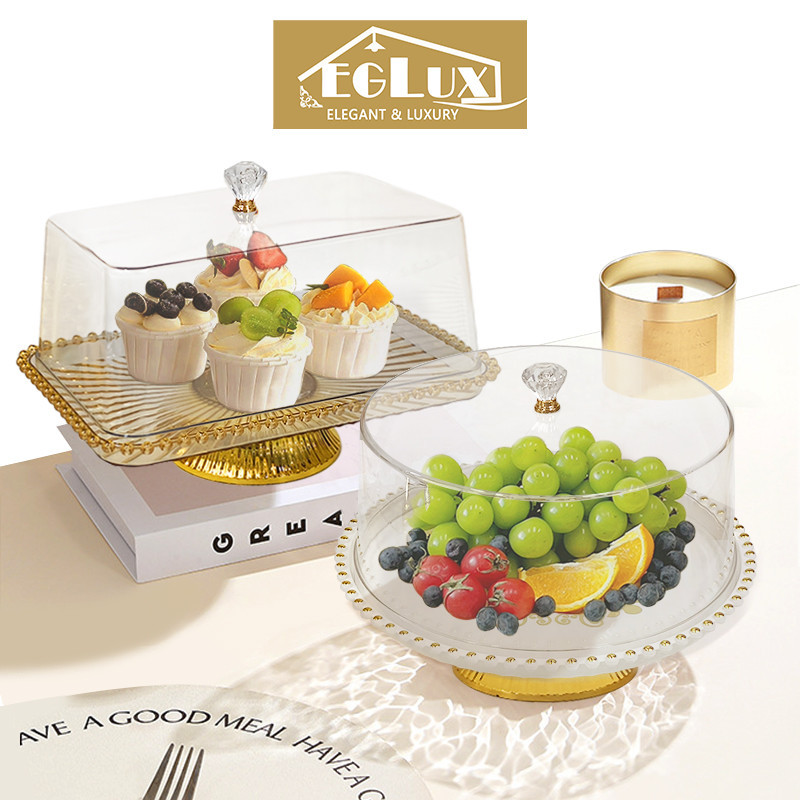 SIRAMPING   Tempat kue/Tempat roti aesthetic Akrilik