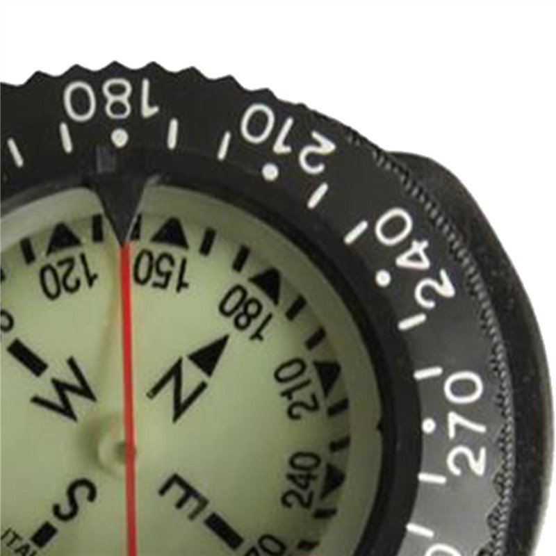 2X Bungee Compass Scuba Diving Compass Underwater 100M Diving Professional Waterproof Compass With B