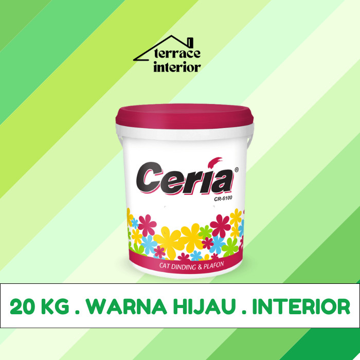 Cat Tembok Interior Propan Ceria  Warna Hijau 20 Kg