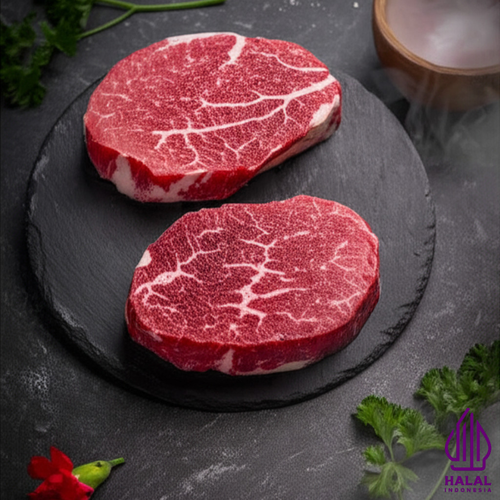 

Wagyu Beef Steak Eyeround Mb 7 - 8 Premium Beef 200gr - Pasar Grosir Daging
