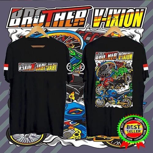 KAOS PRIA YAMAHA BROTHER V-IXION BLACK | SIMPLE, DINAMIS, DAN MEMBERIKAN KESAN KASUAL