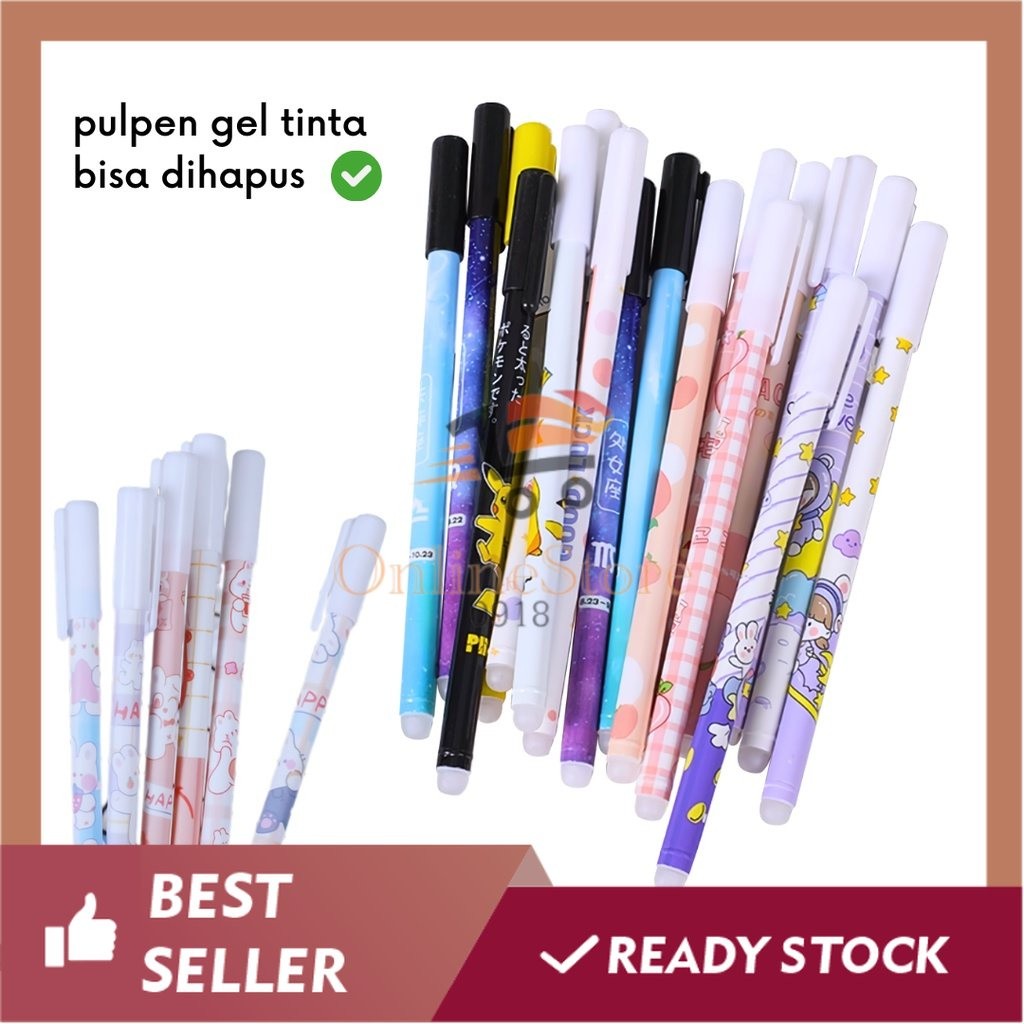

OS - H210 - Pulpen Gel - Pulpen Gel Tinta Bisa Di hapus - Erasable Gel Pulpen Per-Pcs