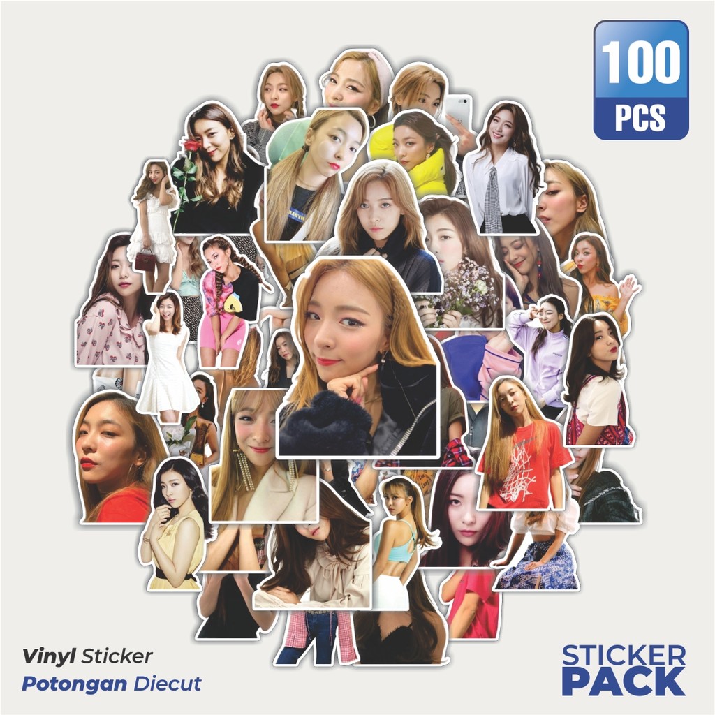 

Super Hemat! 100 PCS Stiker F(X) LUNA Waterproof Aesthetic- Untuk Laptop, Motor, dan Helm - Paper Stationery Pack