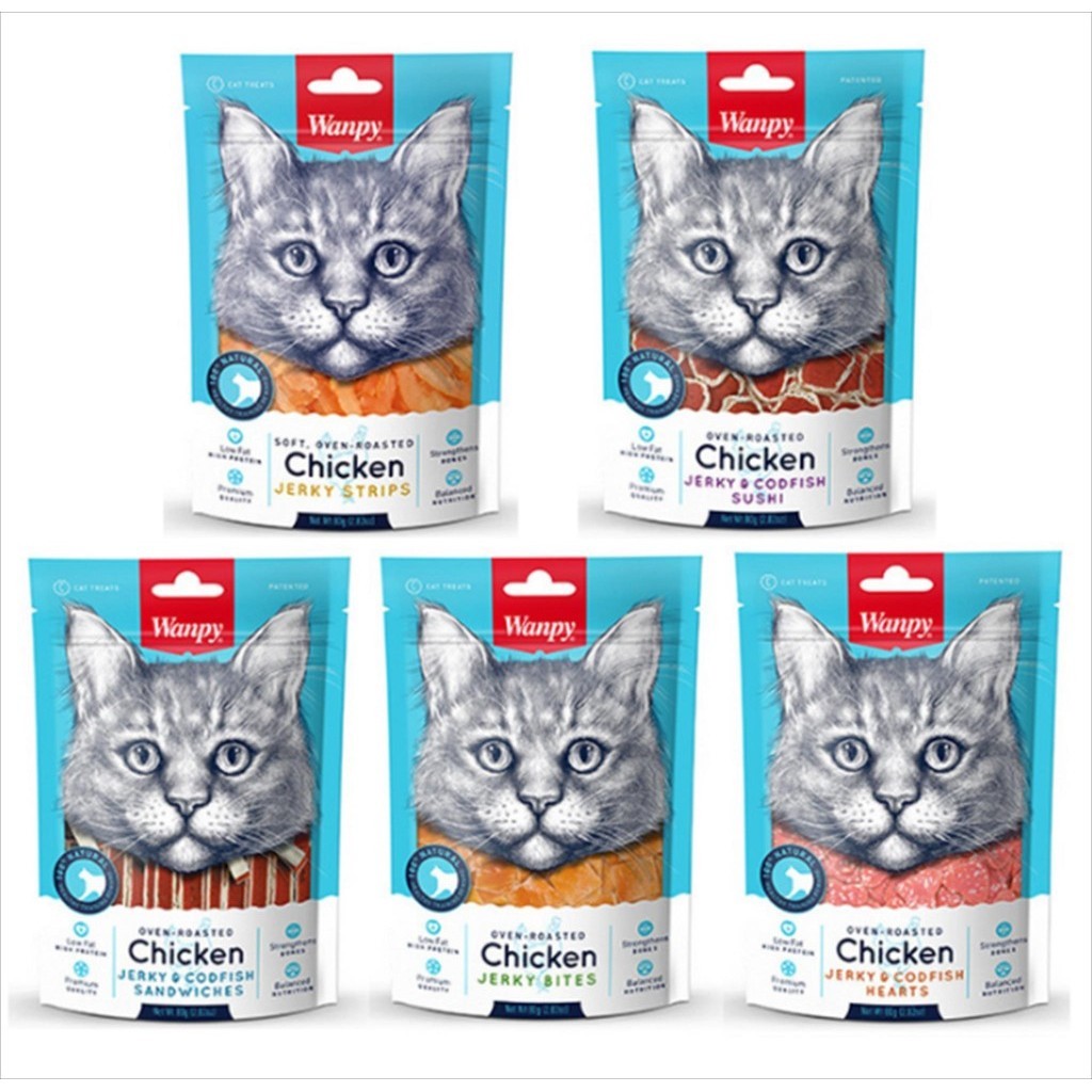 WANPY Snack Kucing 80gr – SNACK KUCING MURAH - CEMILAN KUCING MURAH - CREAMY CAT MURAH