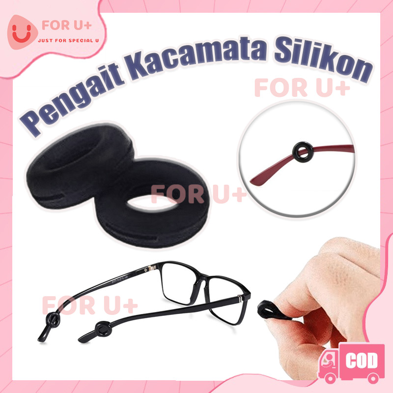 Anti Slip Kacamata Silikon Bulat / Earhook Kacamata / Ear Hook Kacamata