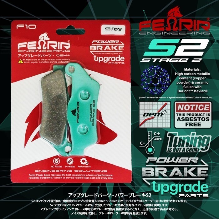 Kampas Rem Depan KTM Trail 250-500cc - High Grade Fenrir S2