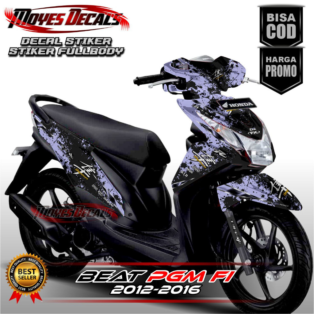 Decal Stiker FullBody Honda Beat Fi 2014-2016 Hayabusa2