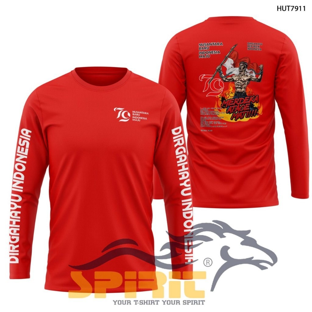 Baju Kaos 17 Agustus 2024 Baju Agustusan Kaos Kemerdekaan ke 79 Baju 17 Agustus79 Lengan Panjang