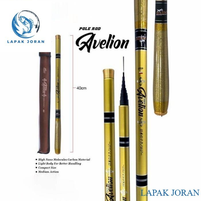 Joran Tegek Carbon Avelion Joran Pancing High Kualitas Super Ringan Serat Karbon Keras Tangan Pancin