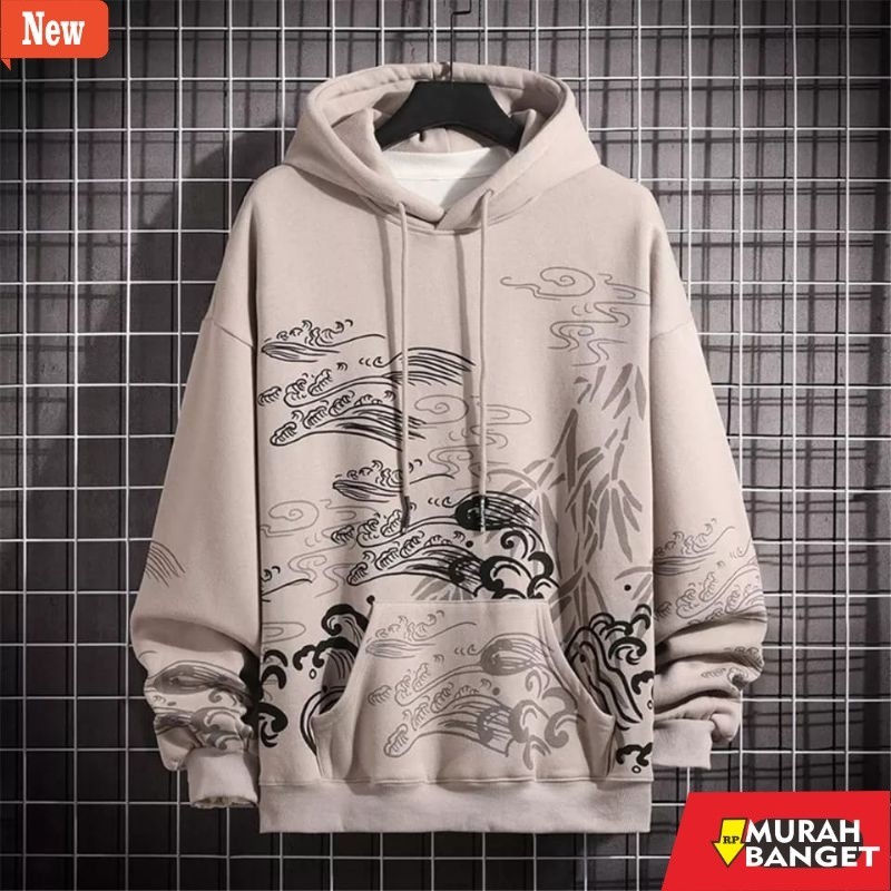 hoodie pria recomended shopee Y2K Emo Streetwear Vintage Skull Hoodie Oversized Sweater Pria Wanita