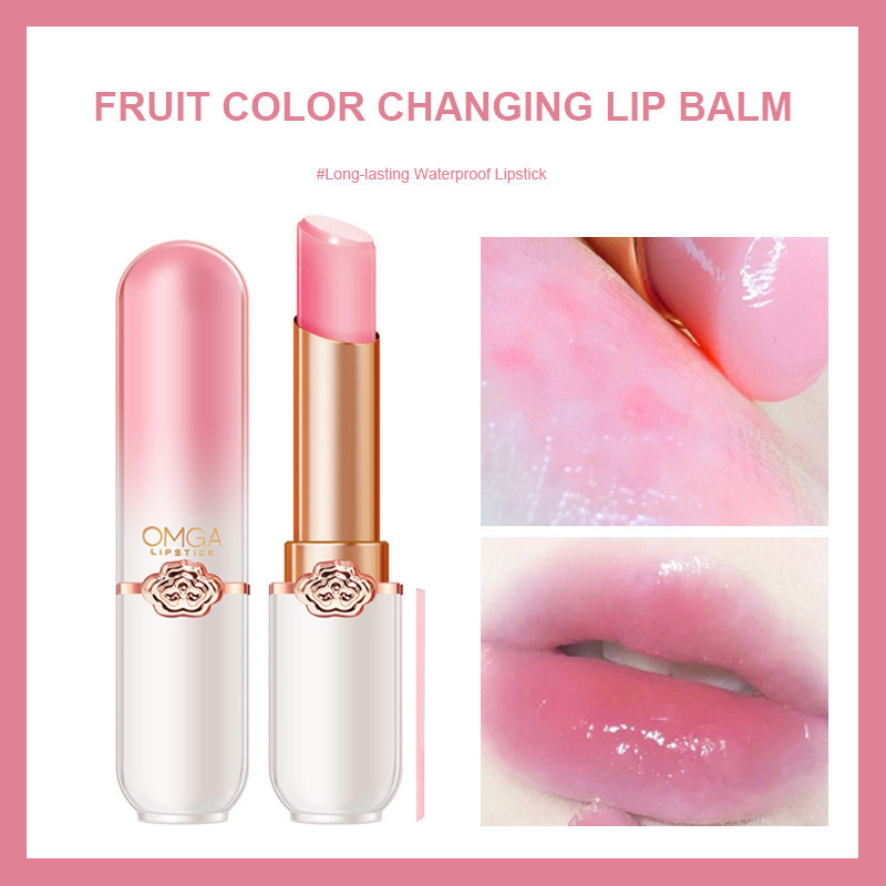 【COD】Lip Balm Berubah Warna Buah Melembabkan Lip Balm Tidak Pudar Lipstik Tahan Air Tahan Lama-CH