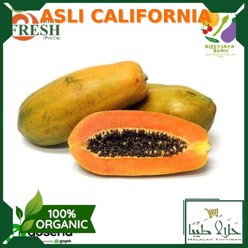 

PEPAYA CALIFORNIA SUPER MANIS 1pcs Per 1 Buah