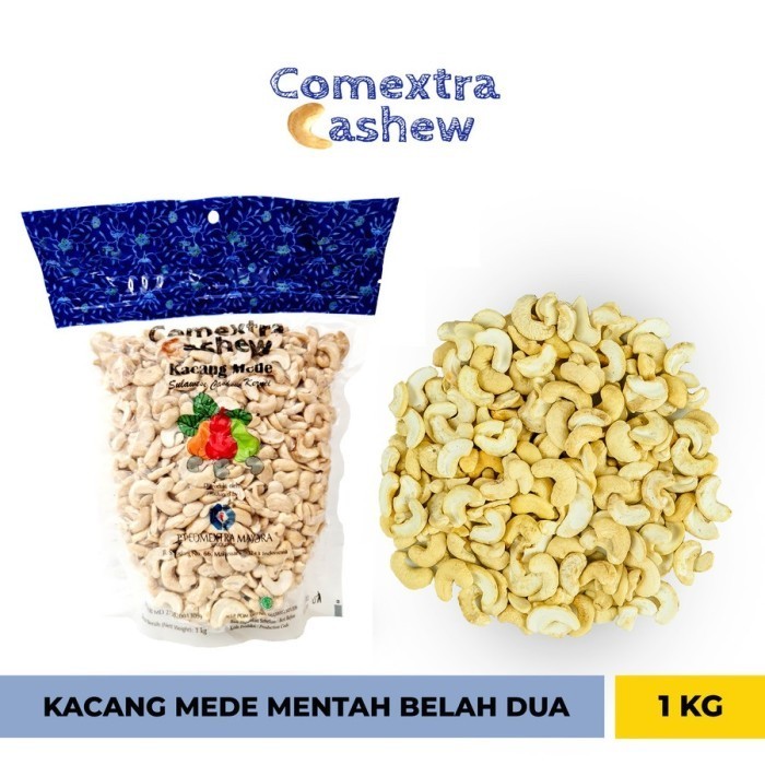 

Kacang Mede Mentah Belah Dua 1 Kg - Cashew Mete Mente - BELAH DUA