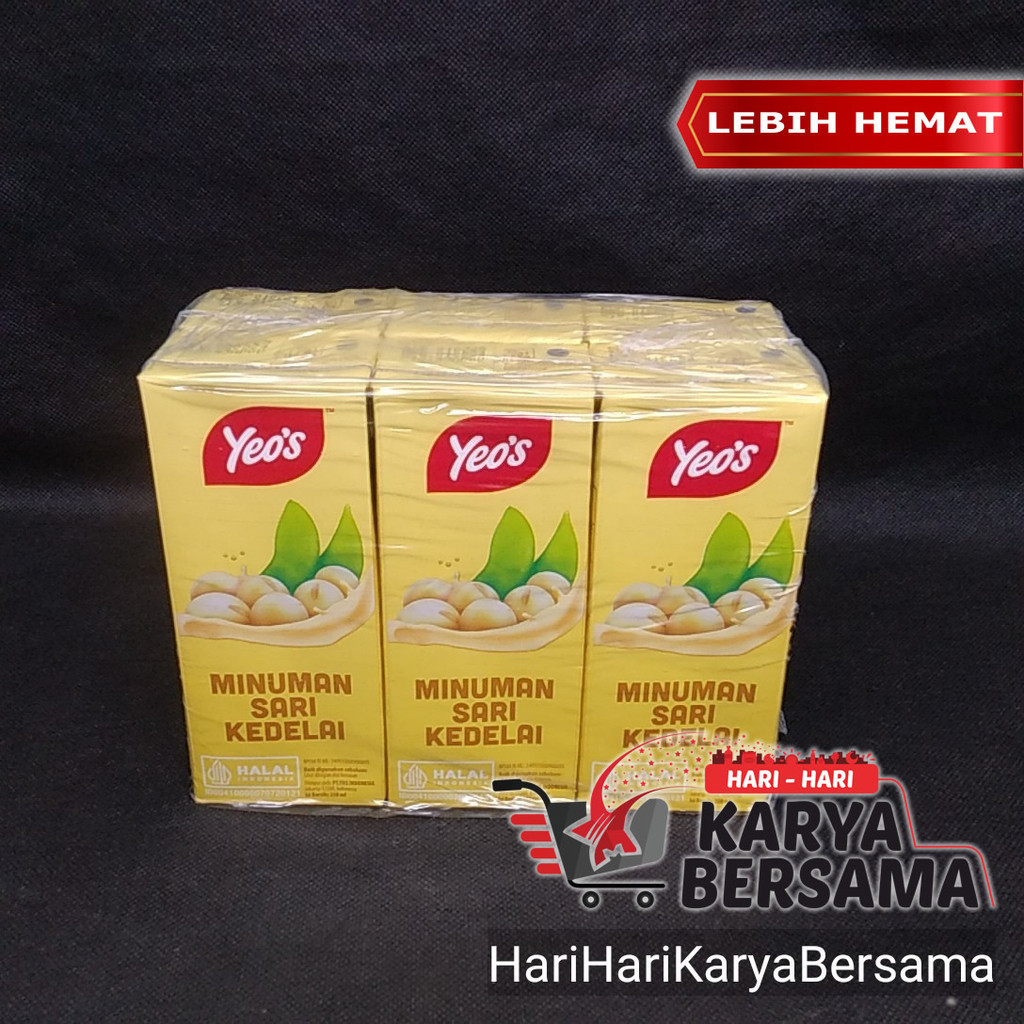 

YEO'S MINUMAN SOYA BEAN DRINK PACK ISI 6'S X 250ML