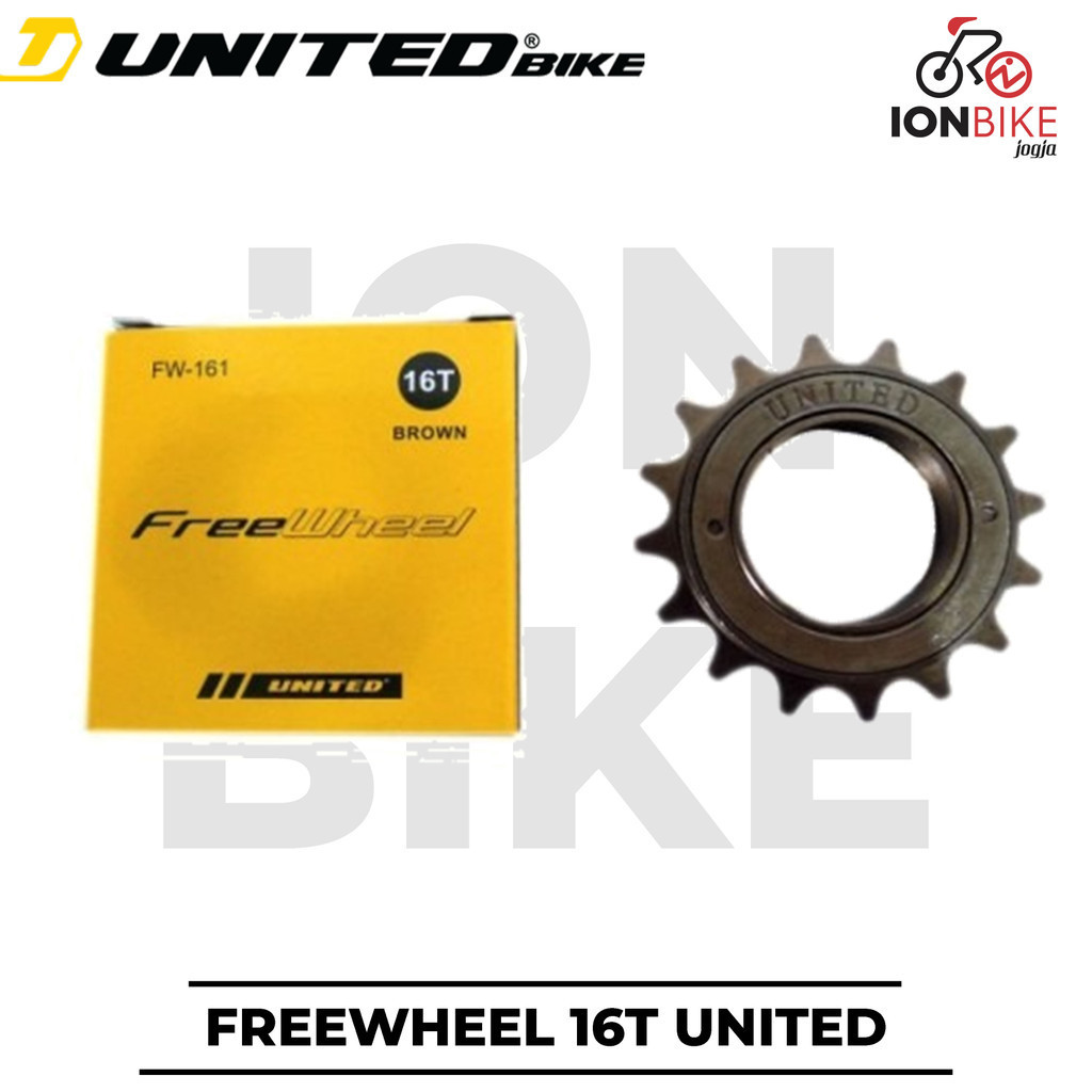 Freewheel United 16T 1 Single Speed 16 T Gear Belakang Sepeda BMX Mini Free Wheel Sprocket COG Sprok