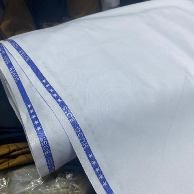 kain putih asn premium bahan setelan baju dinas semi wool katun