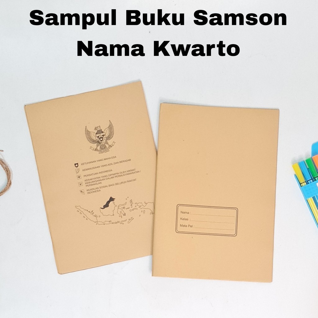 

SOS Sampul Buku Samson Nama Kwarto/kecil (20lb) / Sampul Buku