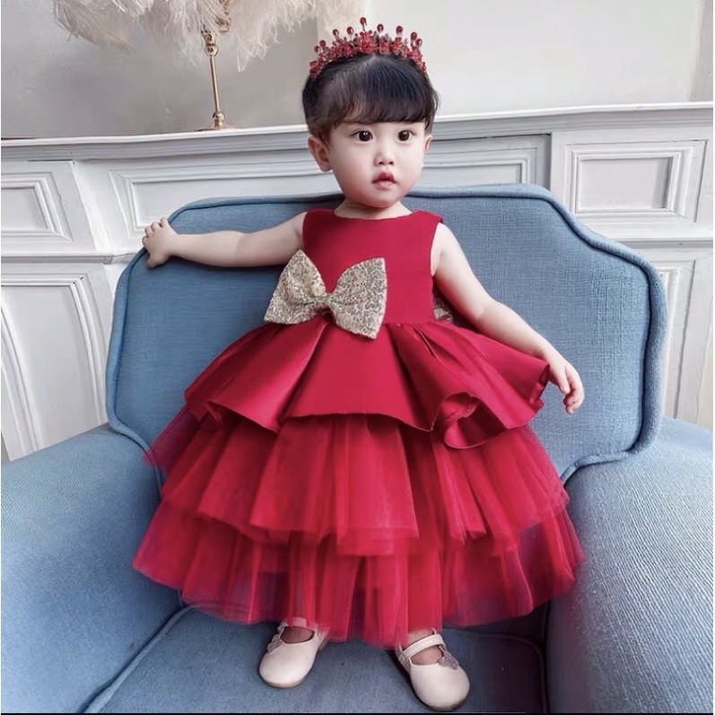 SD25RF INCESSBABY Gaun Pesta Anak Perempuan Mewah Gaun Pesta Anak Perempuan Import Baju Pesta Anak P