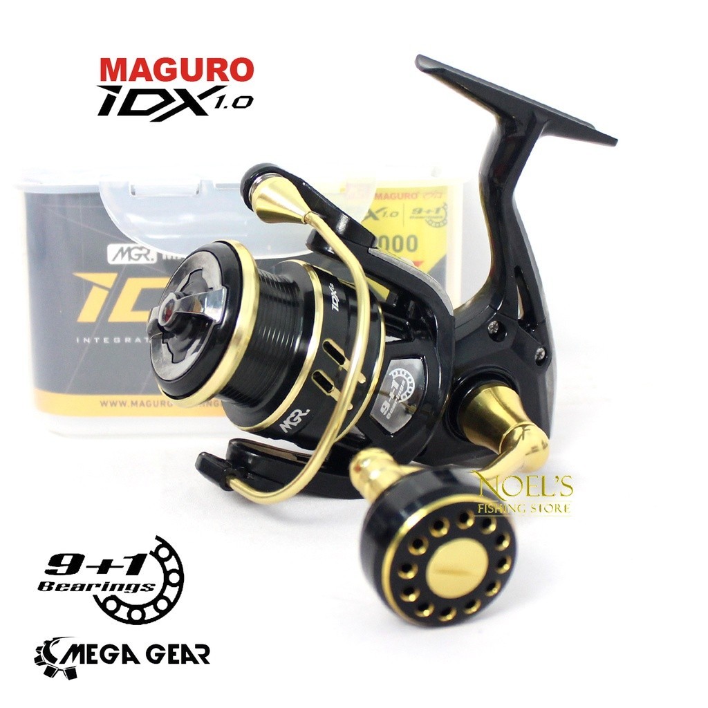 Reel Maguro IDX 1.0 size 800 - 3000 CB/CBH Power Handle | Spinning | Mega Gear
