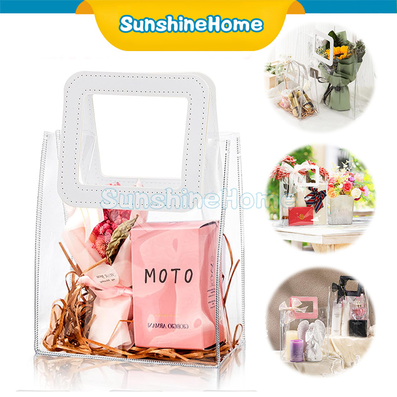 

Gift Bag / Tas PVC Transparan / Tas Hampers Mika PVC / Kantong Souvenir Ulang Tahun Transparant Bening / Gift Bag